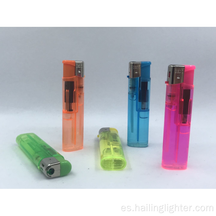 Encendedor de gas desechable de plástico de cinco colores